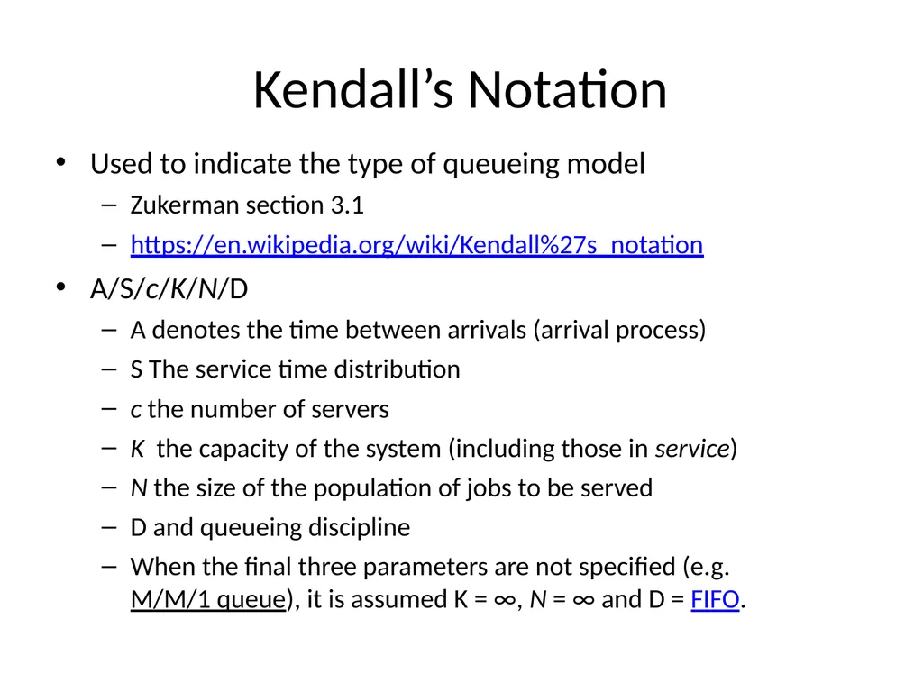 Network Design and Optimization Queueing Theory - slide 6 of 27