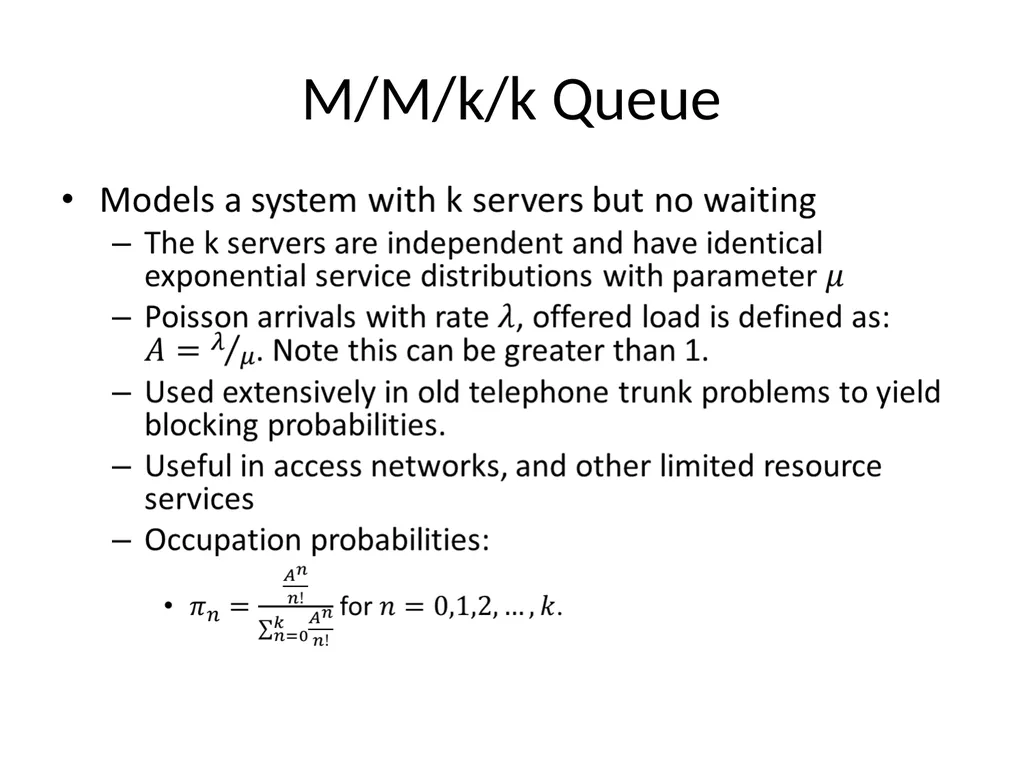 Network Design and Optimization Queueing Theory - slide 19 of 27