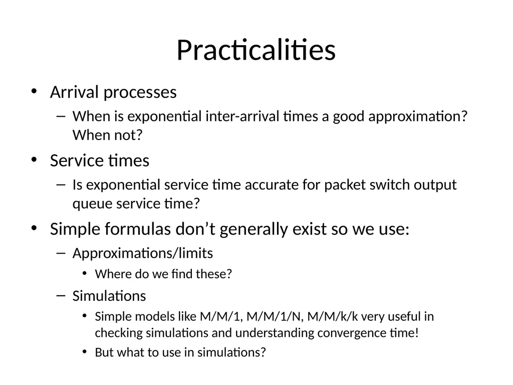 Network Design and Optimization Queueing Theory - slide 21 of 27