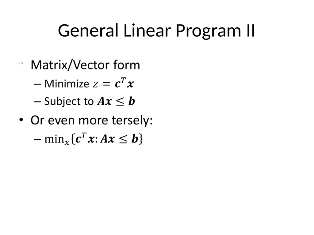 LPs and MIPs background and solution approaches - slide 5 of 34