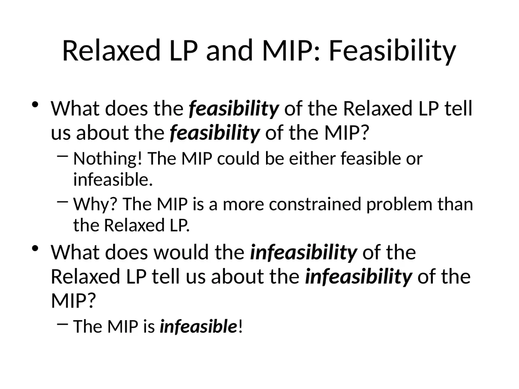 LPs and MIPs background and solution approaches - slide 24 of 34