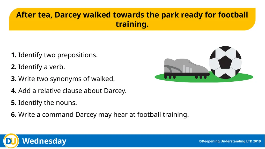 Grammar Workout Year 5 ©Deepening Understanding - slide 6 of 11