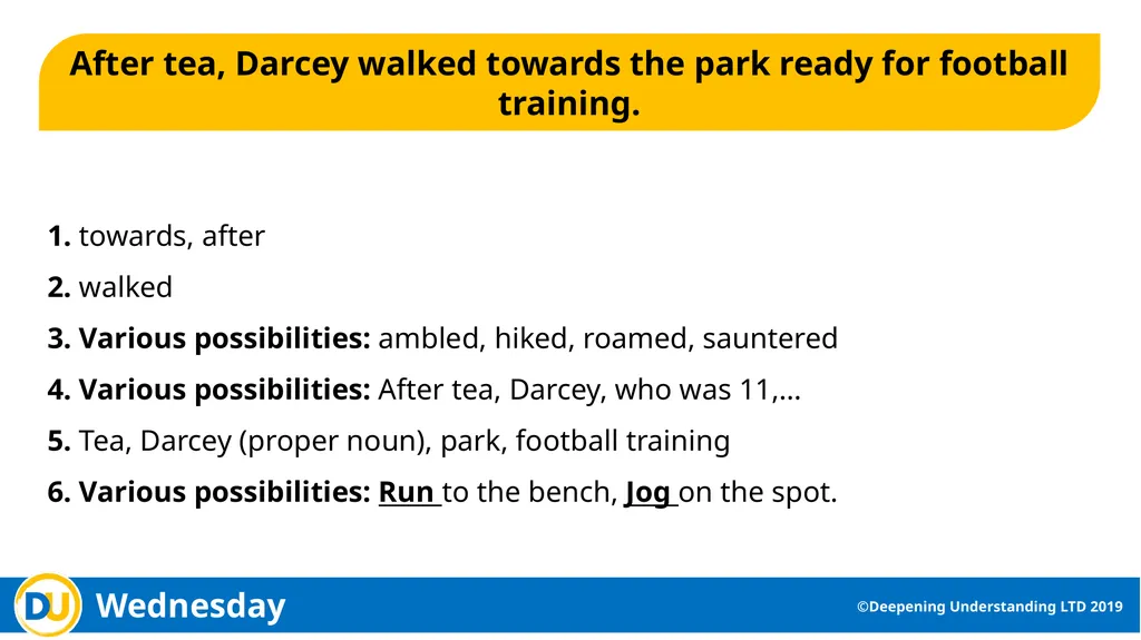 Grammar Workout Year 5 ©Deepening Understanding - slide 7 of 11