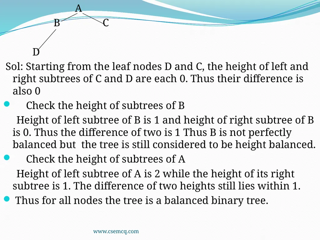 AVL Tree www.csemcq.com The efficiency of many - slide 4 of 27