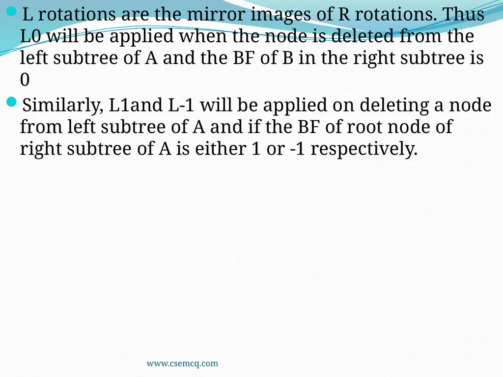 AVL Tree www.csemcq.com The efficiency of many - slide 27 of 27