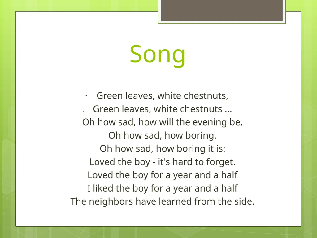 Chestnuts Olga Yakovenko Troyeshchyna Gymnasium - slide 12 of 14