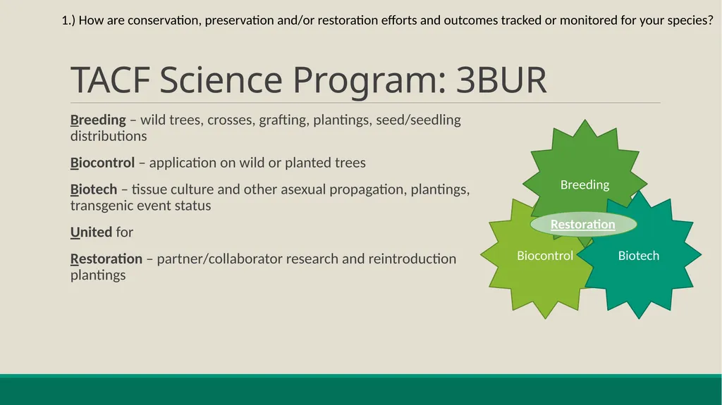 American Chestnut: Communicating and Tracking - slide 5 of 10