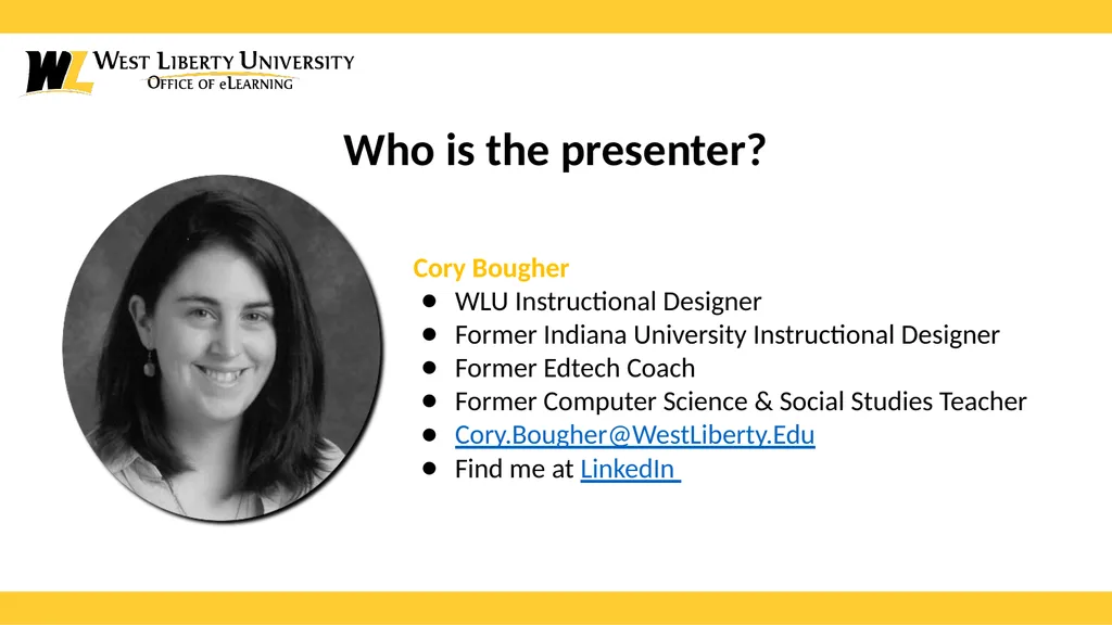 Preparing to Design a Course Presented by: Cory - slide 2 of 29