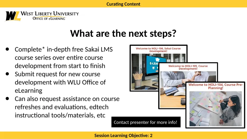 Preparing to Design a Course Presented by: Cory - slide 28 of 29