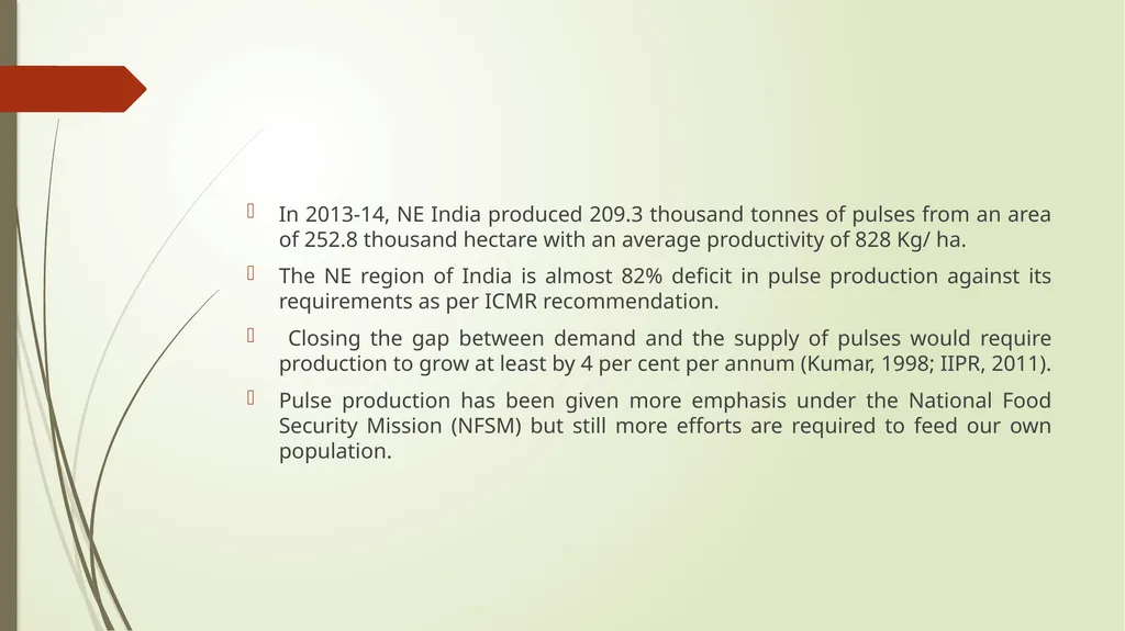 Agricultural resources Food crops (Pulses) - slide 4 of 8