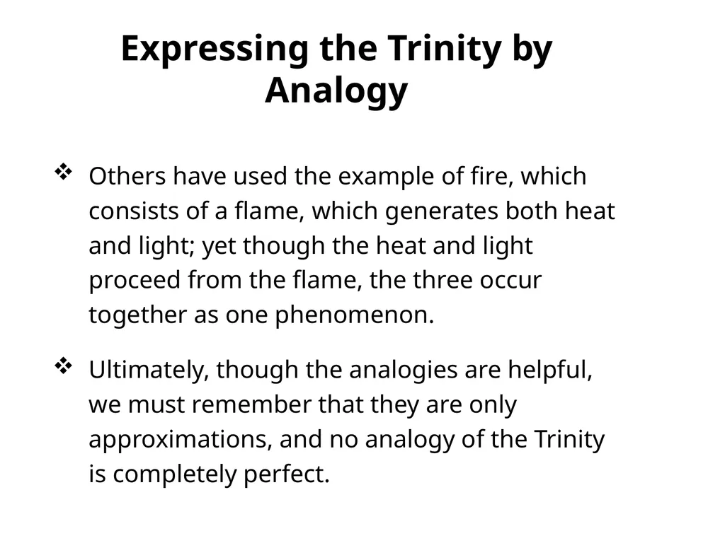 God in Three Persons: Blessed Trinity The mystery - slide 24 of 30