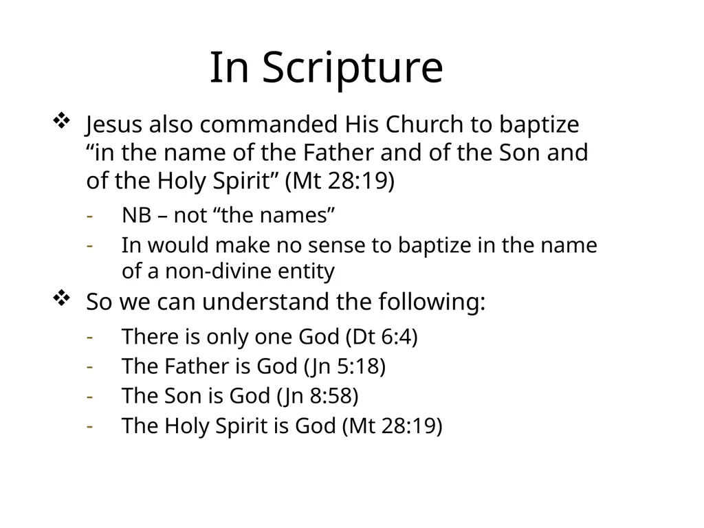 God in Three Persons: Blessed Trinity The mystery - slide 12 of 30