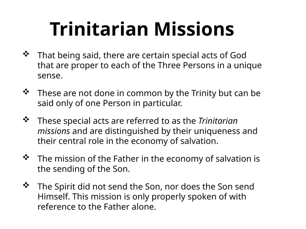 God in Three Persons: Blessed Trinity The mystery - slide 20 of 30