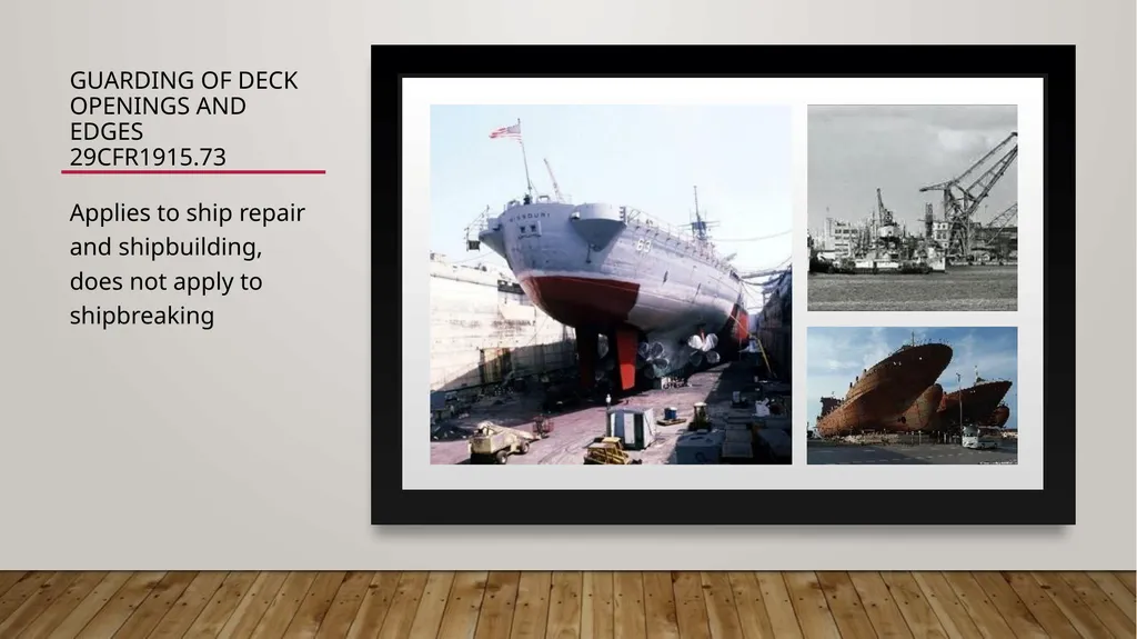Walking Working Surfaces: Maritime Rules - slide 7 of 19