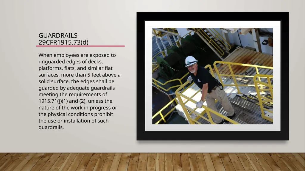 Walking Working Surfaces: Maritime Rules - slide 8 of 19