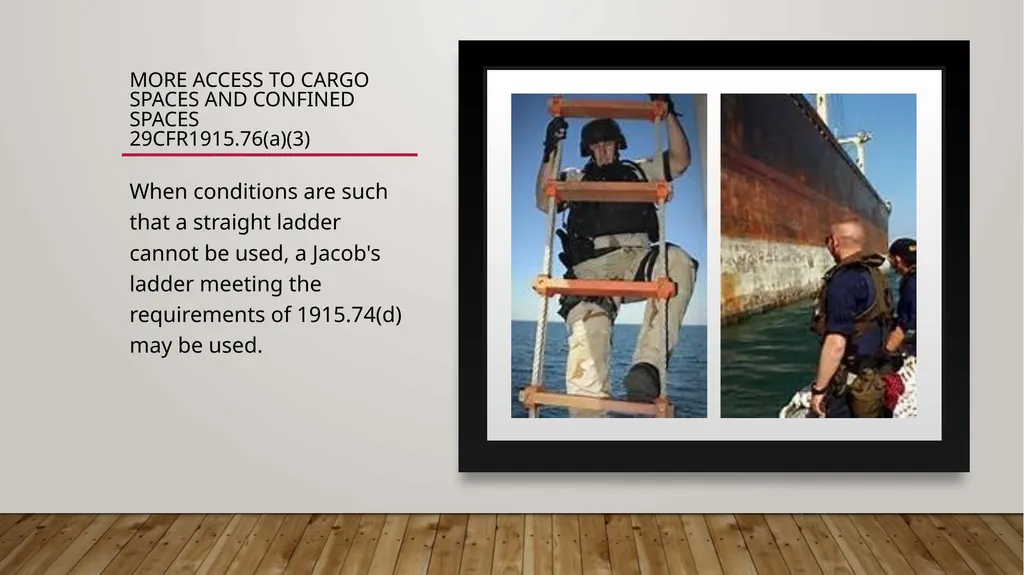 Walking Working Surfaces: Maritime Rules - slide 16 of 19