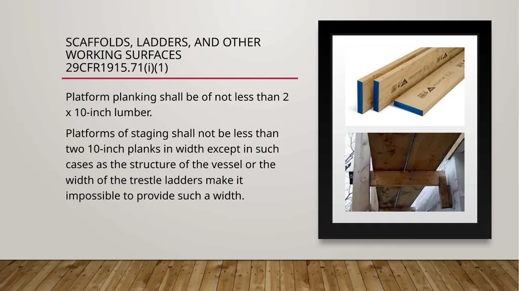Walking Working Surfaces: Maritime Rules - slide 6 of 19