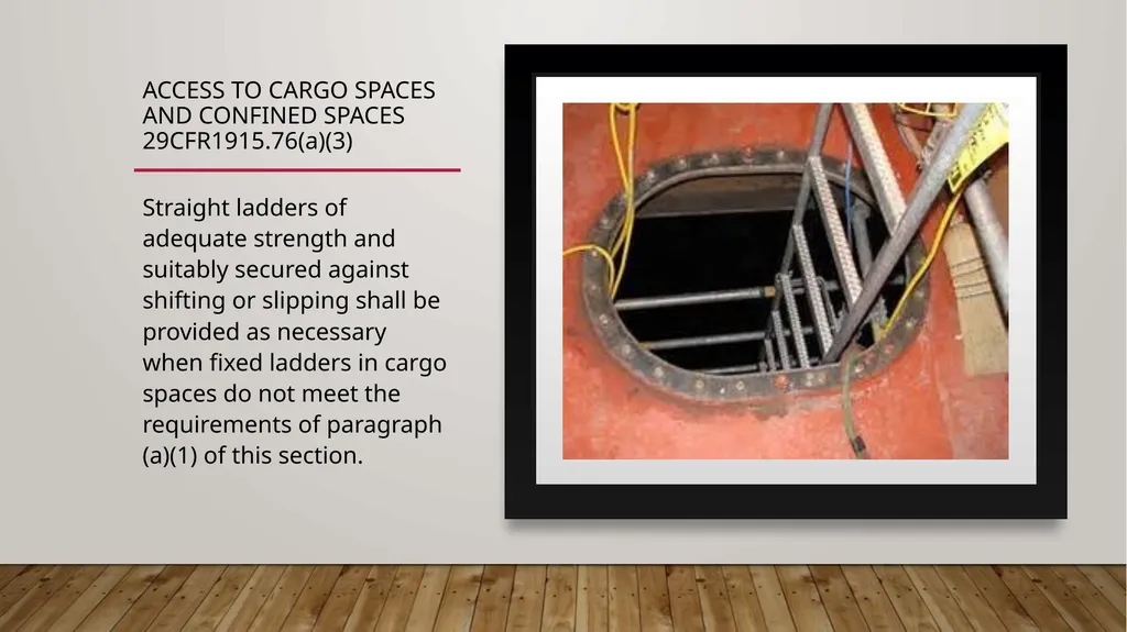 Walking Working Surfaces: Maritime Rules - slide 15 of 19