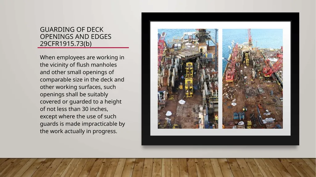 Walking Working Surfaces: Maritime Rules - slide 12 of 19