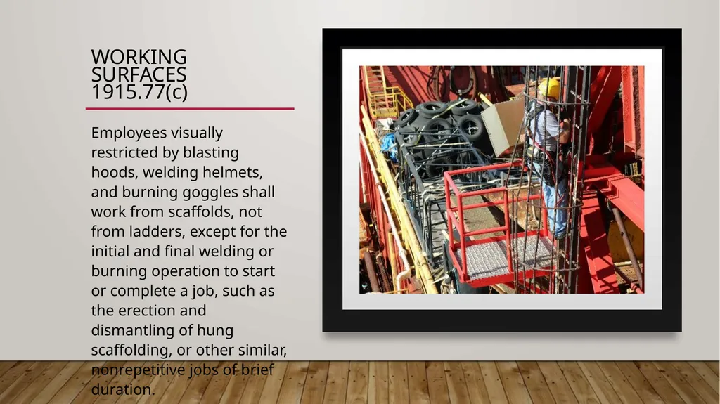 Walking Working Surfaces: Maritime Rules - slide 17 of 19