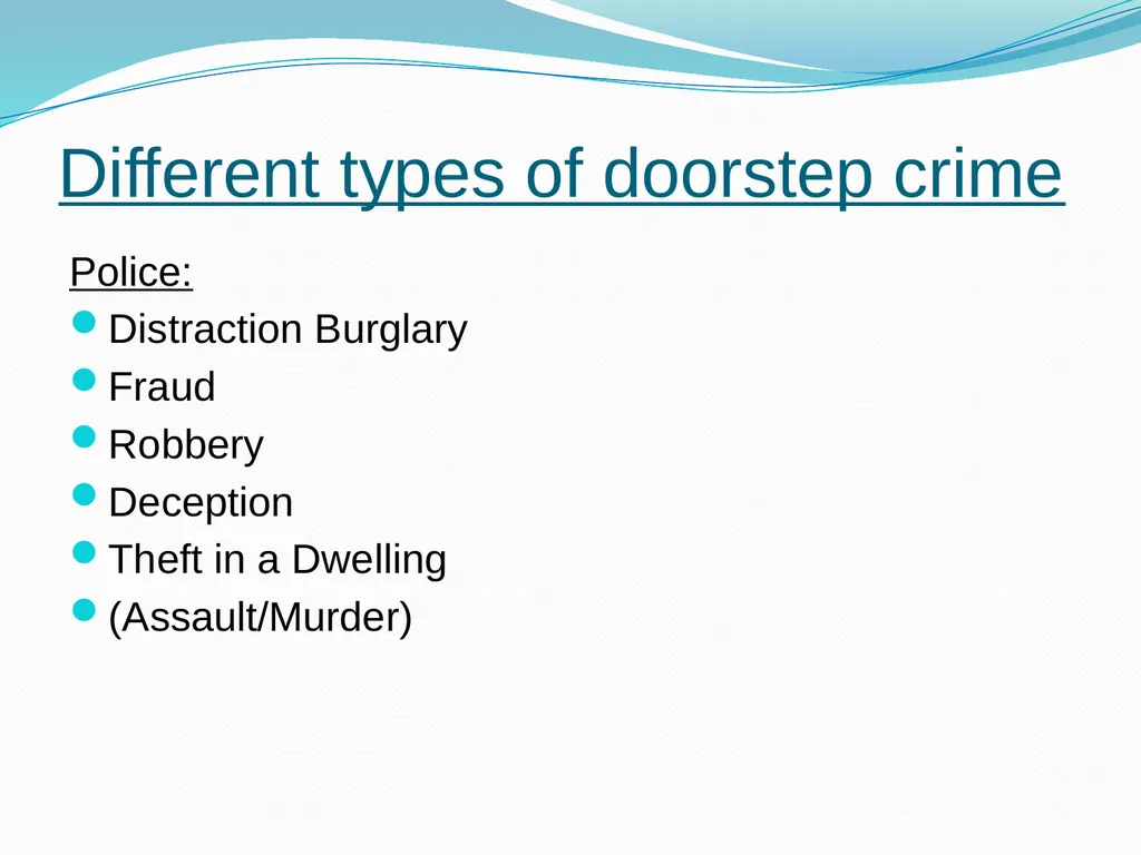 Trading Standards What we do – a focus on Door - slide 11 of 27