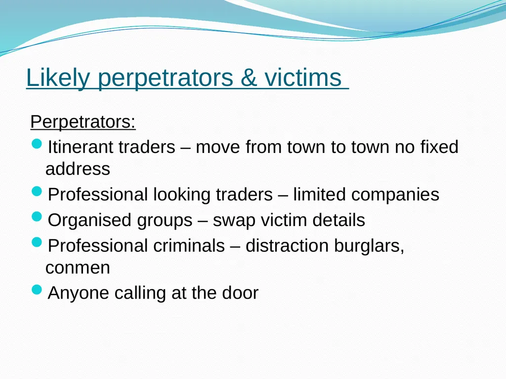 Trading Standards What we do – a focus on Door - slide 21 of 27