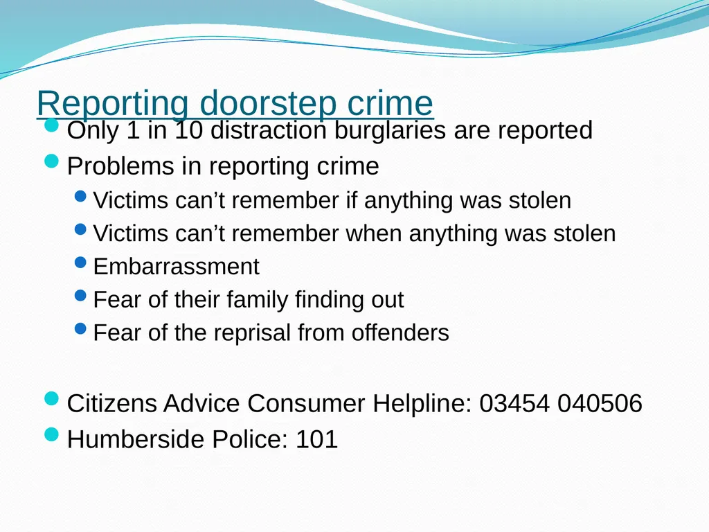Trading Standards What we do – a focus on Door - slide 25 of 27