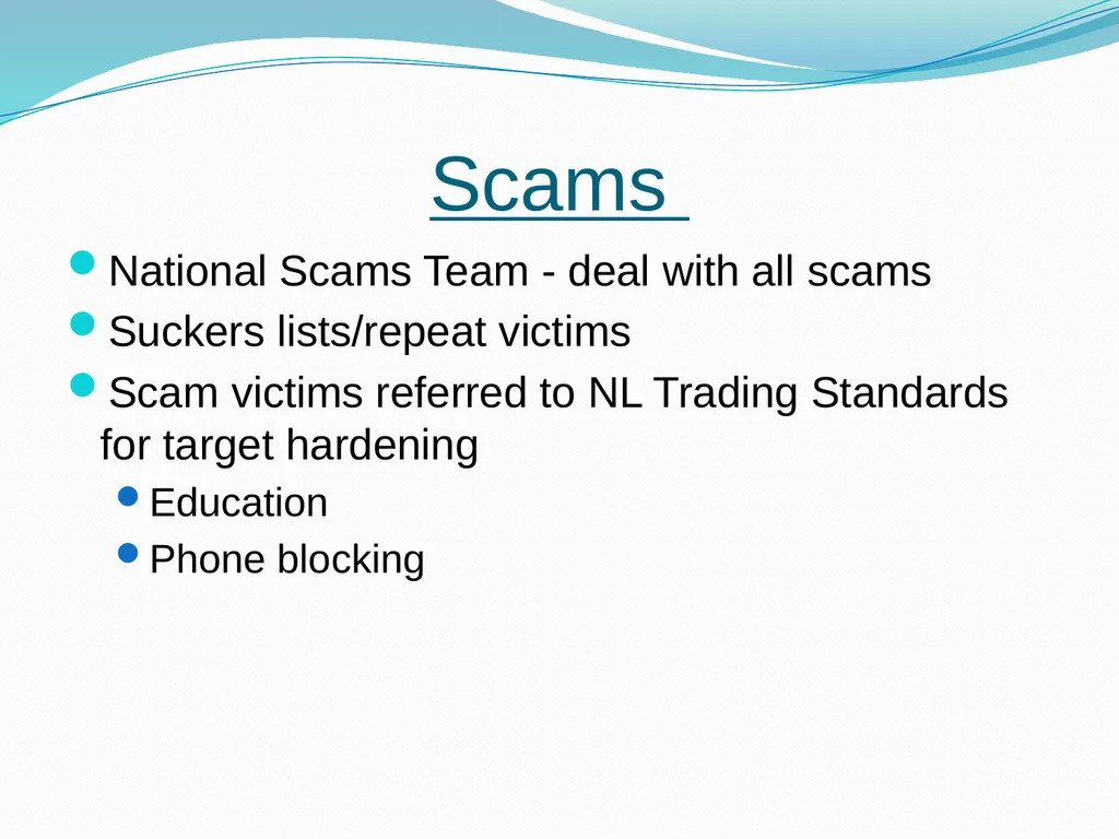 Trading Standards What we do – a focus on Door - slide 26 of 27