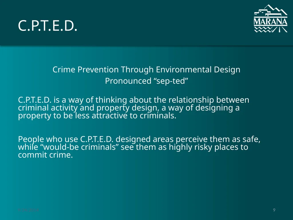 Crime Prevention Through Environmental Design - slide 9 of 15