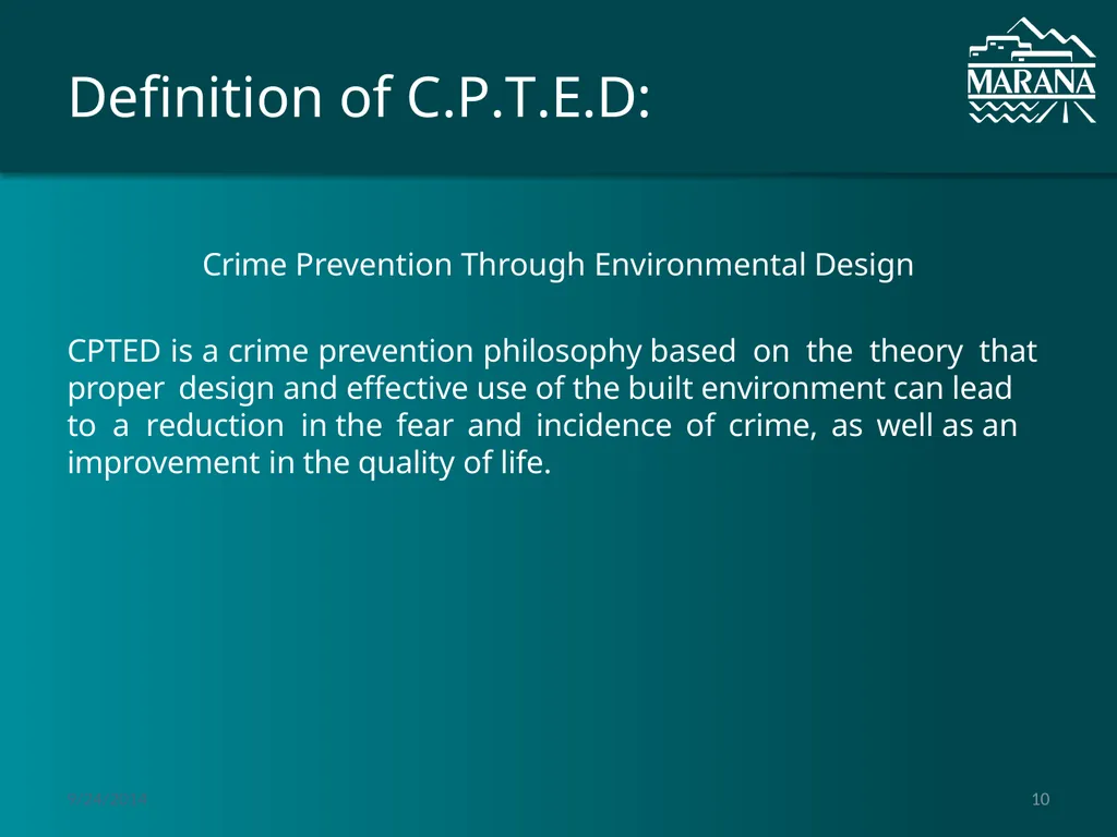 Crime Prevention Through Environmental Design - slide 10 of 15