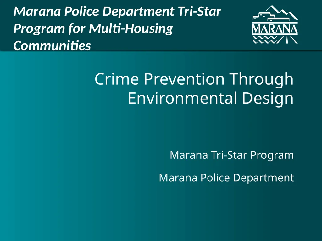 Crime Prevention Through Environmental Design
