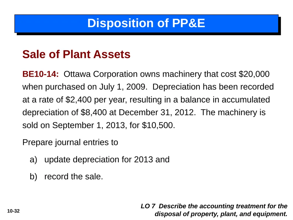 Intermediate Accounting 14th Edition 10 - slide 32 of 34