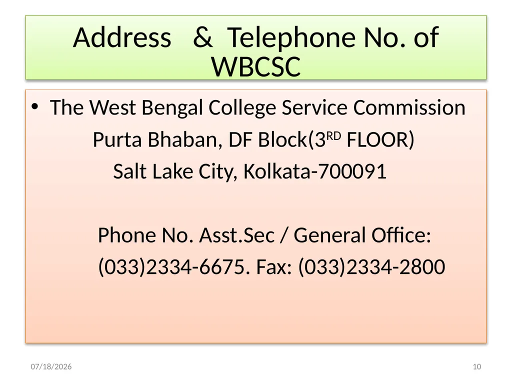 STEPS FOR FILLING UP THE NET VACANT POSTS OF - slide 10 of 18