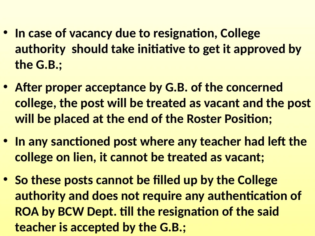 STEPS FOR FILLING UP THE NET VACANT POSTS OF - slide 15 of 18