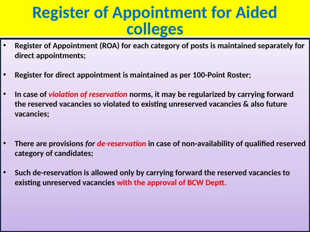STEPS FOR FILLING UP THE NET VACANT POSTS OF - slide 12 of 18