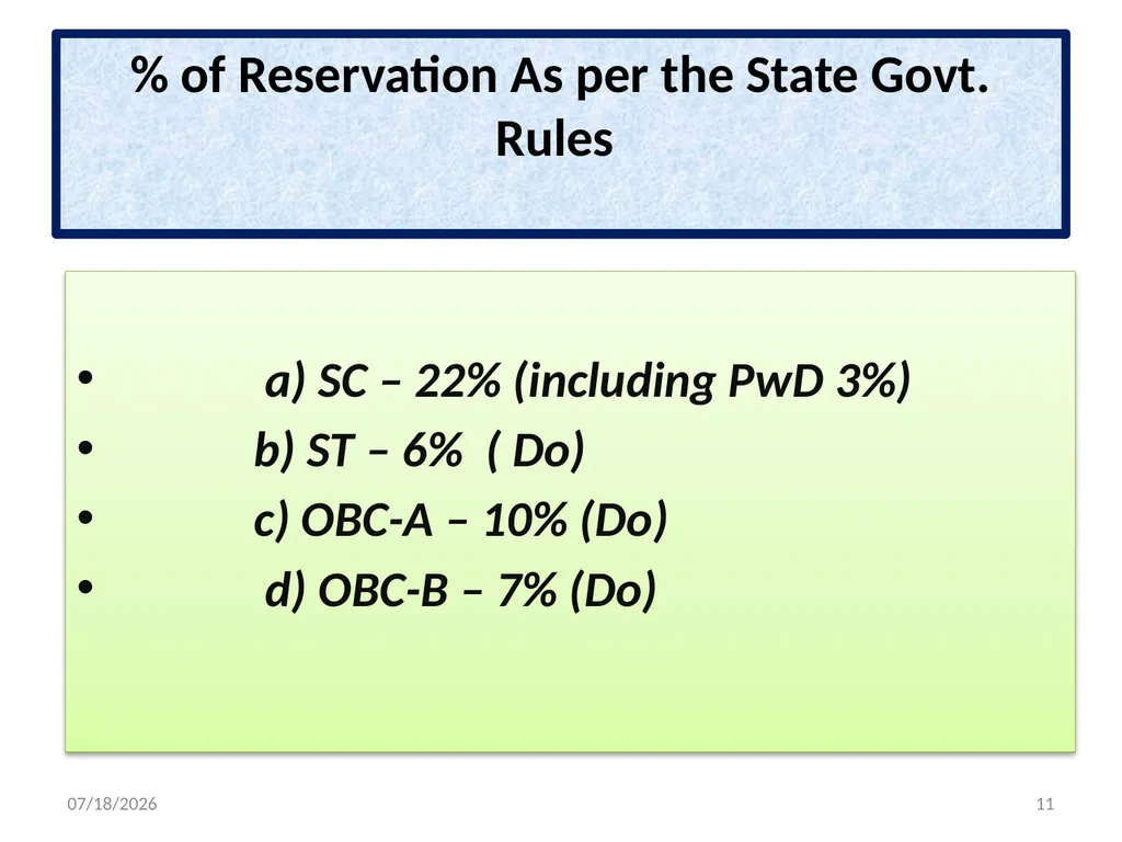 STEPS FOR FILLING UP THE NET VACANT POSTS OF - slide 11 of 18