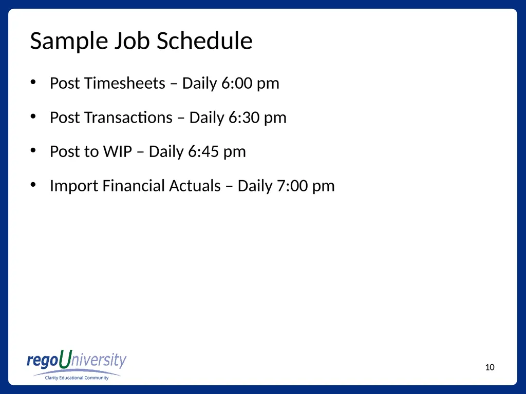 Tools and Techniques for Financial Processing - slide 10 of 11