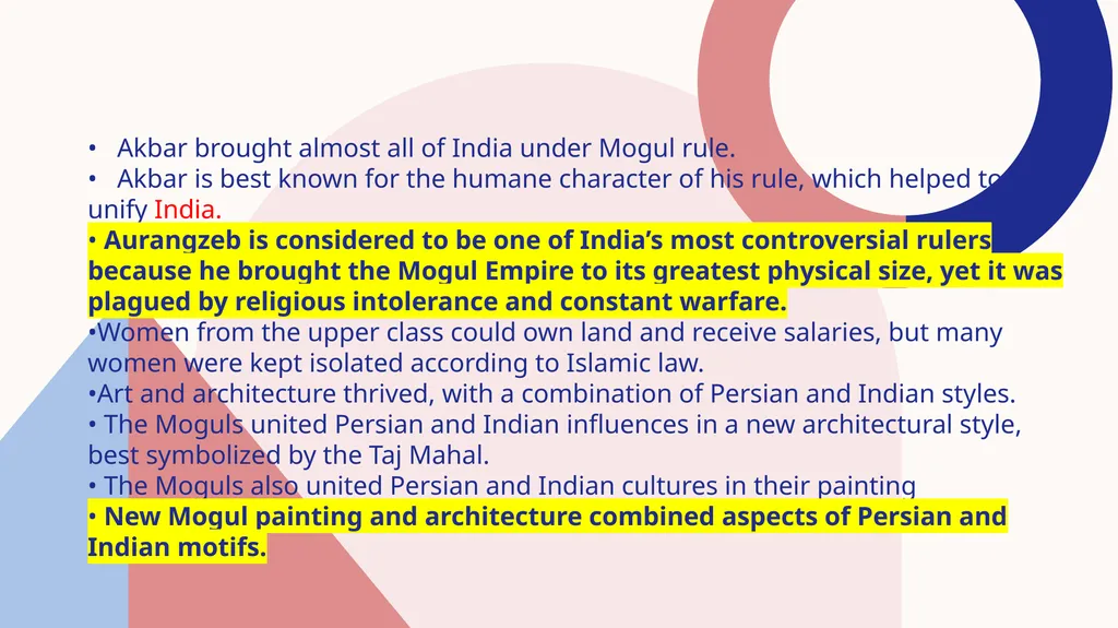 Chapter 13: the muslim empires Three Muslim - slide 7 of 7