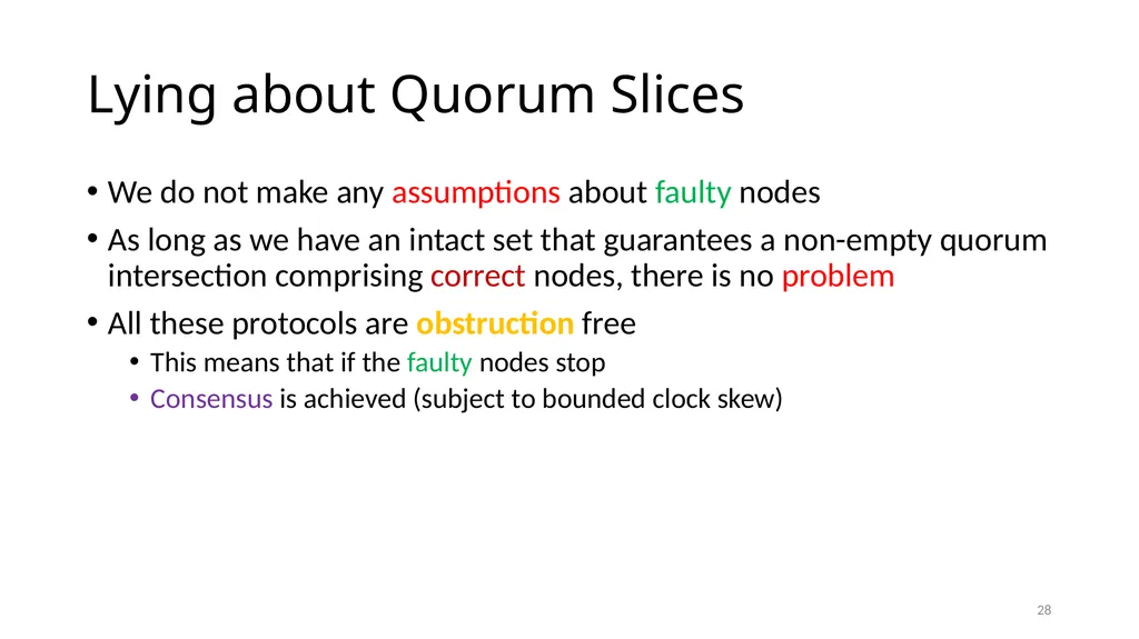 Stellar Consensus Protocol Prof. Smruti R. Sarangi - slide 28 of 32