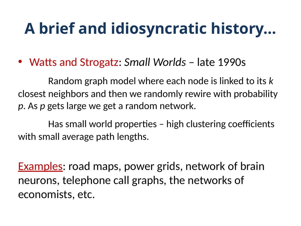 Lecture 1: Networks: A brief introduction Sudipta - slide 27 of 46
