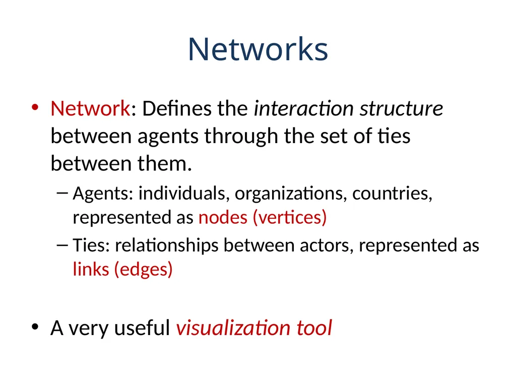 Lecture 1: Networks: A brief introduction Sudipta - slide 2 of 46