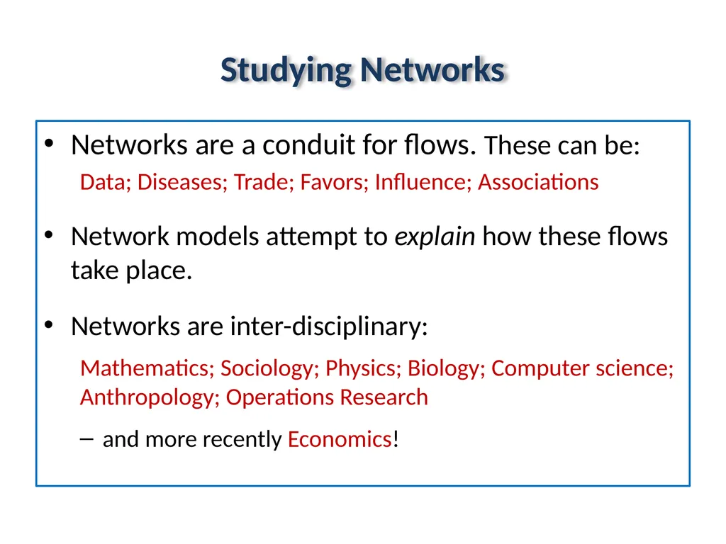 Lecture 1: Networks: A brief introduction Sudipta - slide 22 of 46