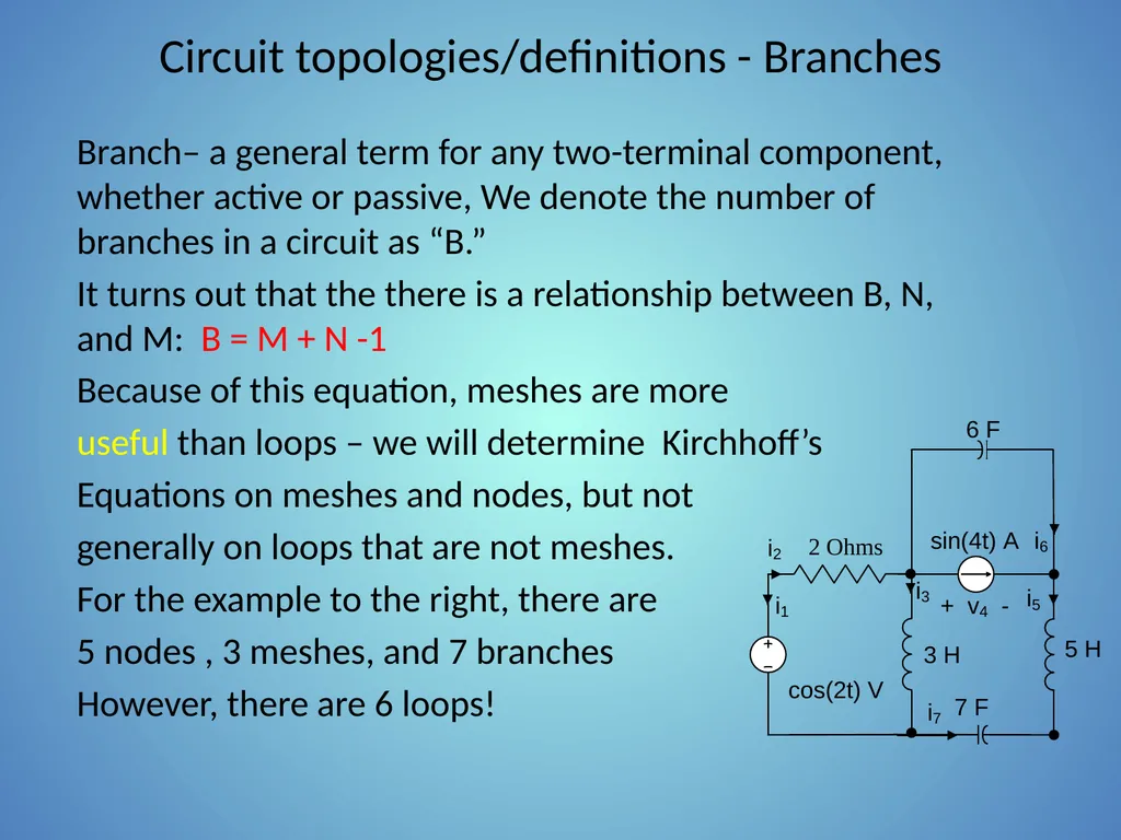 Kirchhoff’s Laws Part 1: Circuit topologies and - slide 4 of 41