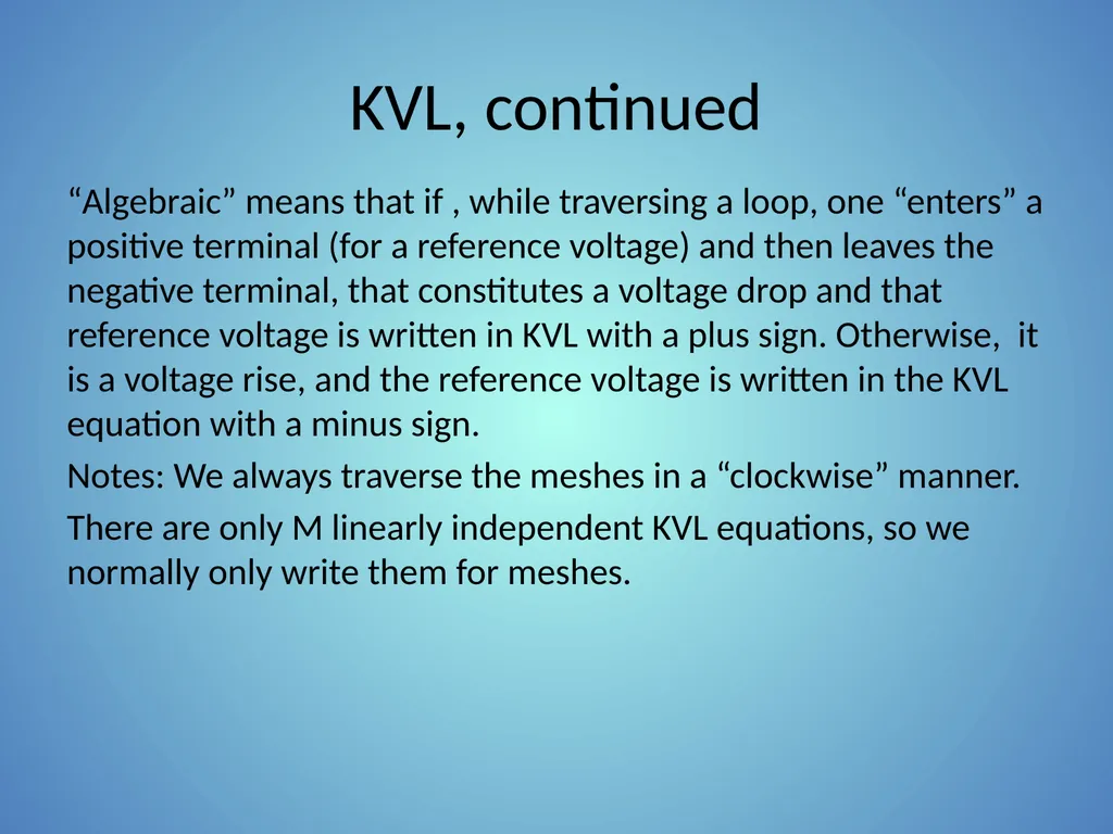Kirchhoff’s Laws Part 1: Circuit topologies and - slide 10 of 41