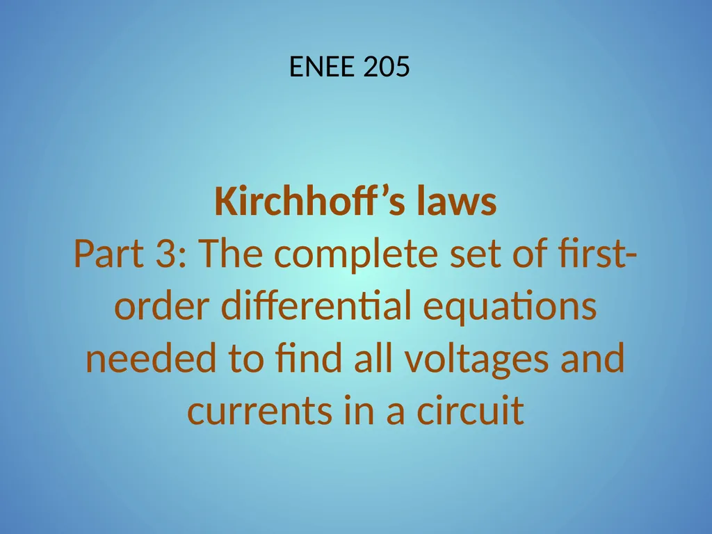 Kirchhoff’s Laws Part 1: Circuit topologies and - slide 12 of 41