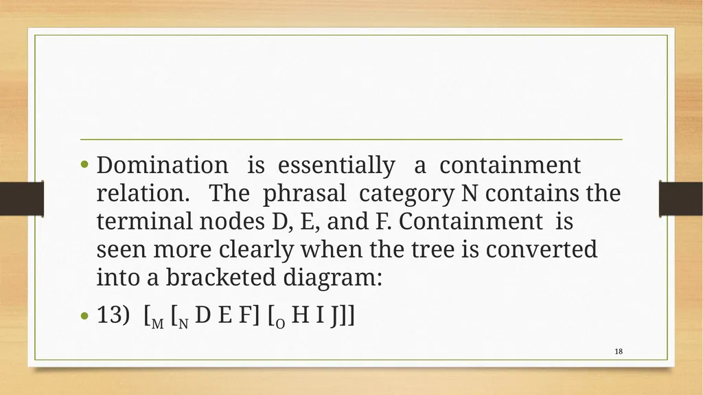 Structural relations Carnie 2013, chapter 4 Kofi - slide 18 of 58