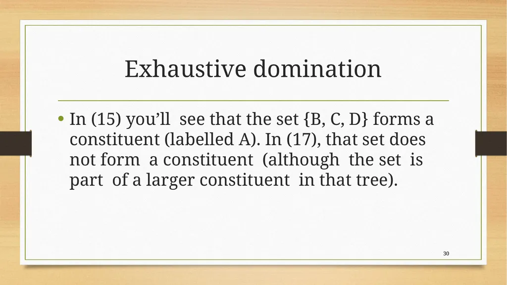 Structural relations Carnie 2013, chapter 4 Kofi - slide 30 of 58