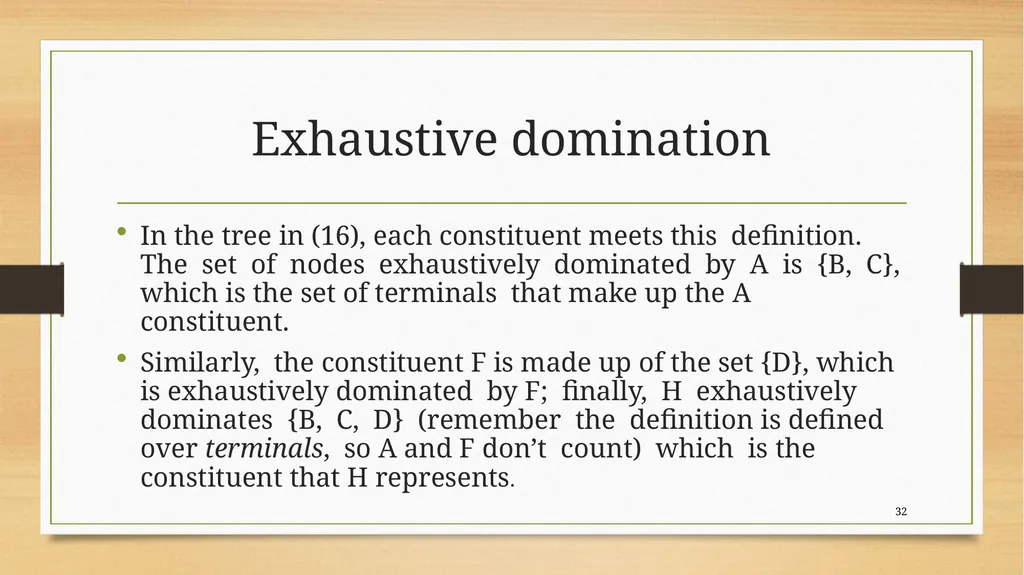 Structural relations Carnie 2013, chapter 4 Kofi - slide 32 of 58