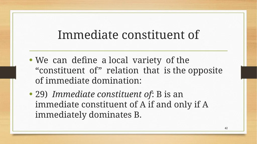Structural relations Carnie 2013, chapter 4 Kofi - slide 42 of 58