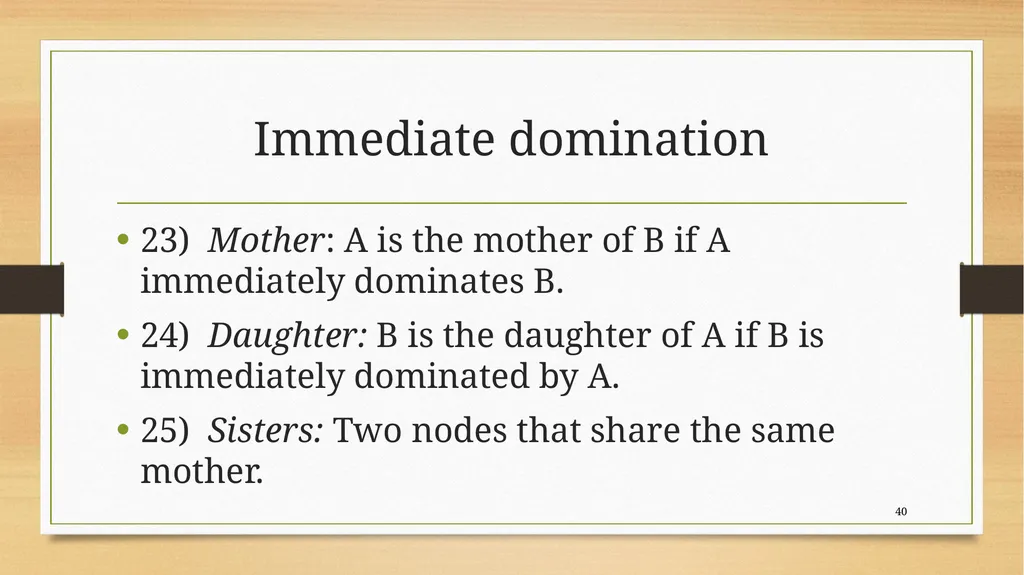 Structural relations Carnie 2013, chapter 4 Kofi - slide 40 of 58